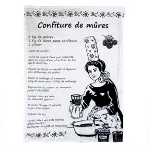 Torchon de cuisine Confiture de Mûres