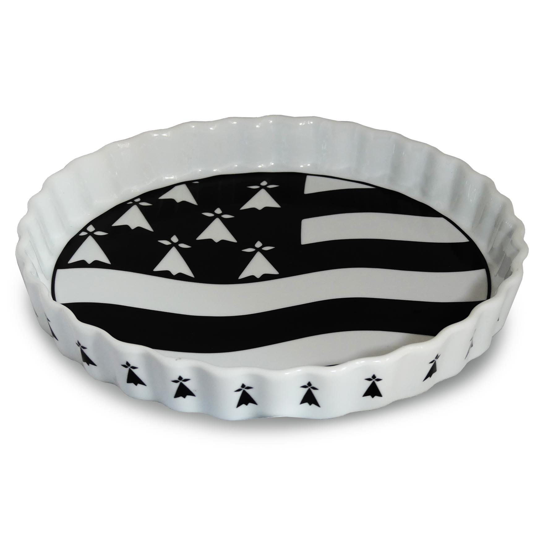 ⇒ Plateau de service mélaminé Drapeau breton Bretagne - 36 x 26 cm